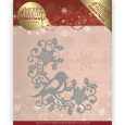 Rezalna šablona, Merry and Bright Christmas, Bird Corner