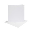 Set osnov in kuvert, white, 6 x 6
