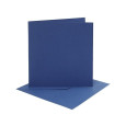 Set osnov in kuvert, blue, 6 x 6