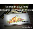 Risanje in akvarelno barvanje jesenskega motiva