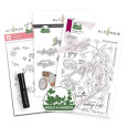 Rezalna šablona, štampiljka in plastična šablona, Build-A-Garden: Tranquil Trail & Add-on Die Bundle