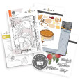 Rezalna šablona, štampiljka, plastična šablona in mapa za embosiranje, Craft Your Life Project Kit: Sweet Harvest & Add-on Die Bundle