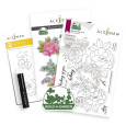 Rezalna šablona, štampiljka in plastična šablona, Build-A-Garden: Blossoming Trio