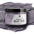 Teksturna pasta, Shimmer Relief Paste, Amethyst