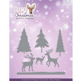 Rezalna šablona, Pastel Purple Christmas, Pastel Deer