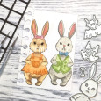 Rezalna šablona, Dressed Bunny, oblečen zajček
