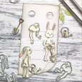 Rezalna šablona, Garden Rabbits, vrtni zajčki
