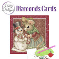 Voščilnica, Dotty Designs Diamond Cards, Mouse and Snowman