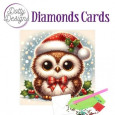 Voščilnica, Dotty Designs Diamond Cards, Christmas Owl 2