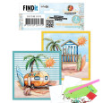 Voščilnica, Dotty Designs Mini Diamond Cards set, Summer Vibes