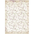 Rižev papir, Lavender, Little Flowers Background