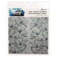 Štampiljka, ozadje, Peel-Apart, Lovely lilies