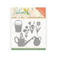 Rezalna šablona, Welcome Spring, Watering Can and Bucket