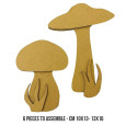 Lesena osnova, MDF, Hidden Grove Mushrooms