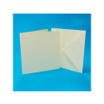 Set osnov in kuvert, 6" x 6", cream