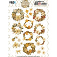 Papirnati izrezki, 3D Push Out, Berries Beauties, Glowing Christmas, Wreath