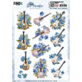 Papirnati izrezki, 3D Push Out, Blue Meadow, Music