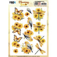 Papir, 3D Push Out, Blooming sun, Golden Meadow