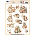 Papir, 3D Pushout Sheet, Cosy Winter, Cosy Bear