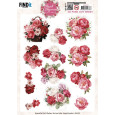 Paper, 3D Pushout Sheet, Floral Elegance, Peony Delight