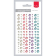 Polperle, kristalčki, samolepilni, set 1