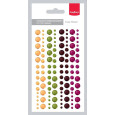 Polperle, kristalčki, samolepilni, set 7