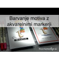 Barvanje motiva z akvarelnimi markerji 
