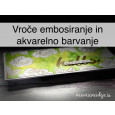 Vroče embosiranje in akvarelno barvanje