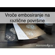 Vroče embosiranje na različne površine 