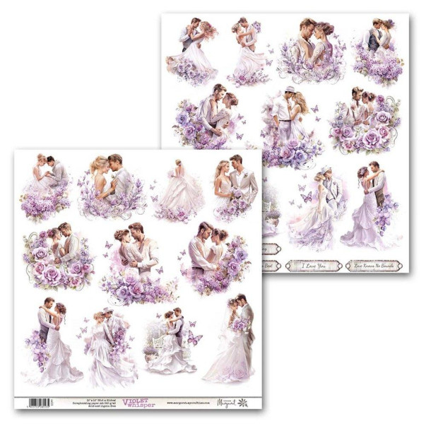 Papir, Violet Whisper 15, Lovers, izrezki