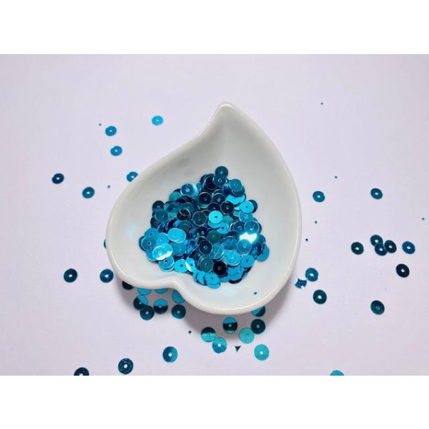 Sequins, dekorativni krogci, turkizni