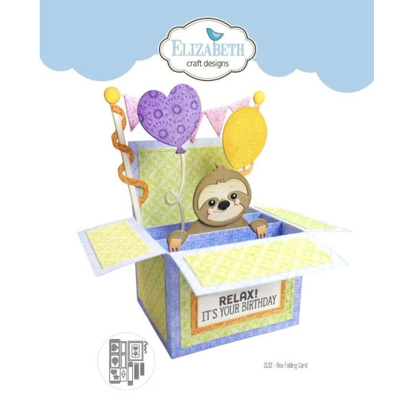 Rezalna šablona, Box Folding Card, Jungle Party