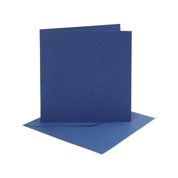 Set osnov in kuvert, blue, 6 x 6