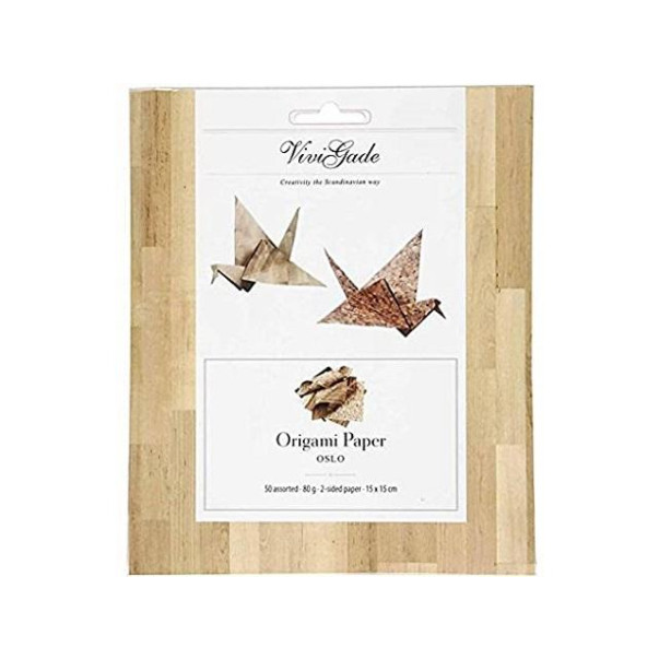 Papir, origami, cream&brown
