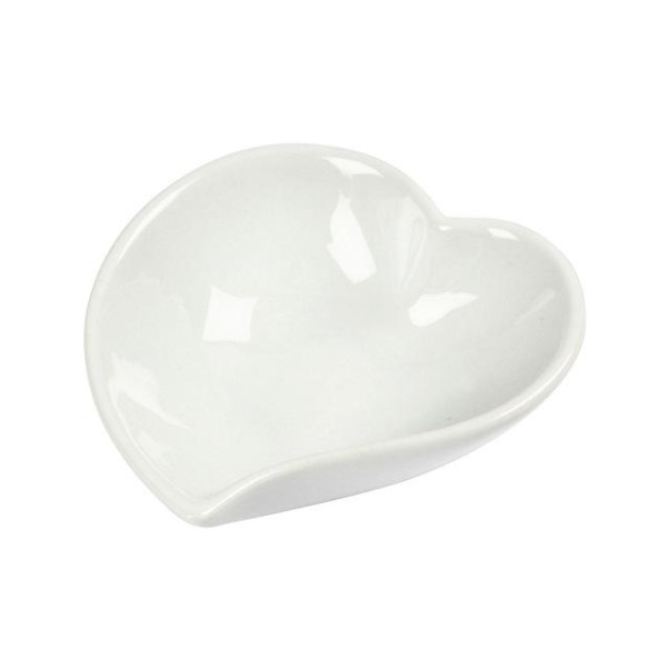Srček iz porcelana, 8 x 2 cm