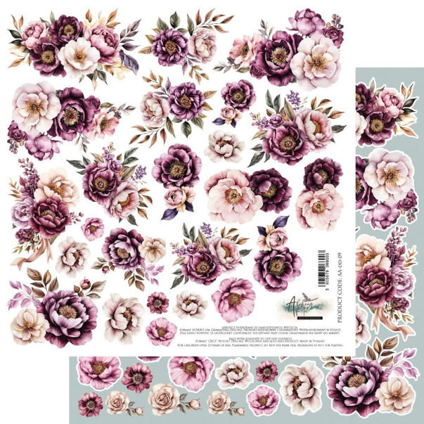 Papir, Dreamy Dreams, Flowers, izrezki