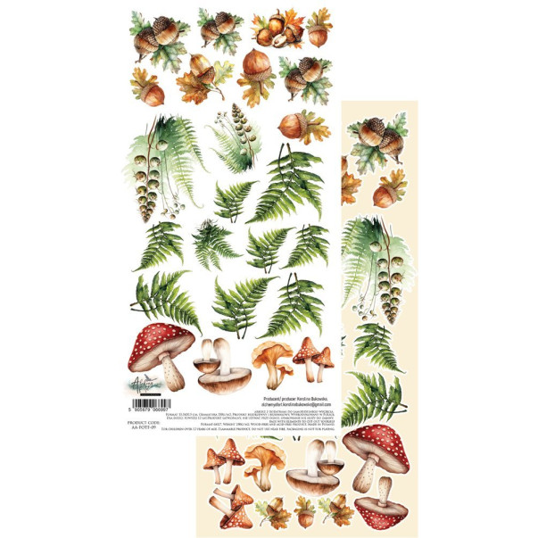 Papir, Friends of the Forest, forest plants, izrezki