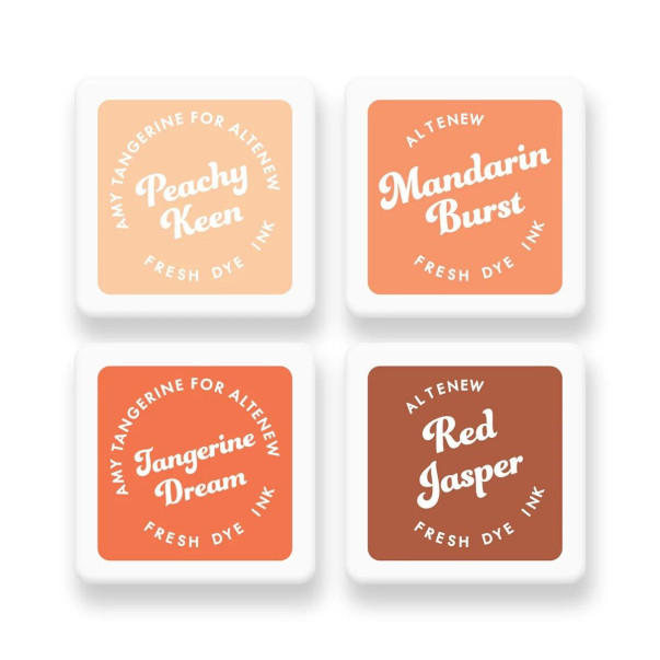 Barvne blazinice, Fresh Dye Ink Mini Cube Set, Tropical Tango