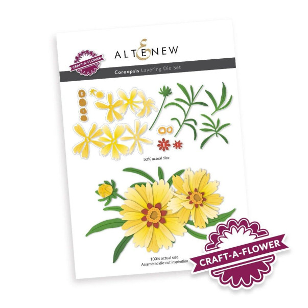 Rezalna šablona, Craft-A-Flower: Coreopsis Layering