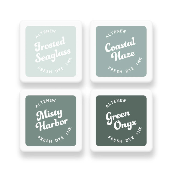 Barvne blazinice, Fresh Dye Ink Mini Cube Set, Coastal Mist