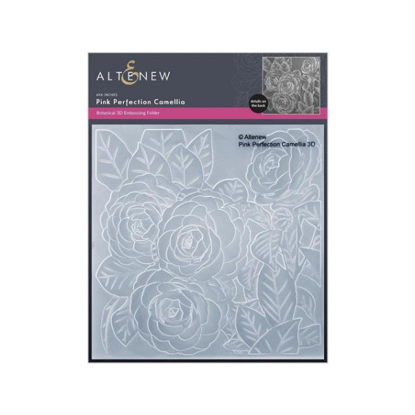 Mapa za embosiranje, 3D Pink Perfection Camellia