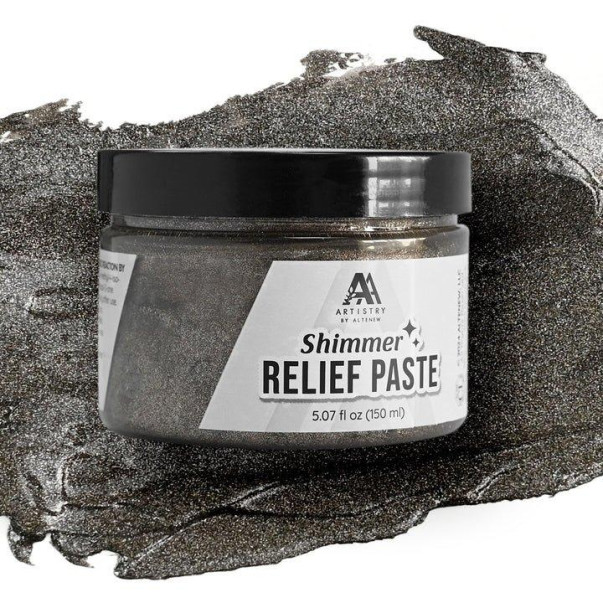 Teksturna pasta, Shimmer Relief Paste, Smoky Quartz