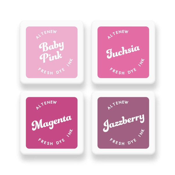 Barvne blazinice, Fresh Dye Ink Mini Cube Set, Bubblegum Dreams