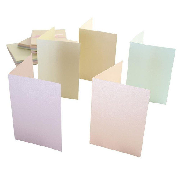 Set osnov in kuvert, A6, Pastel Pearlescent
