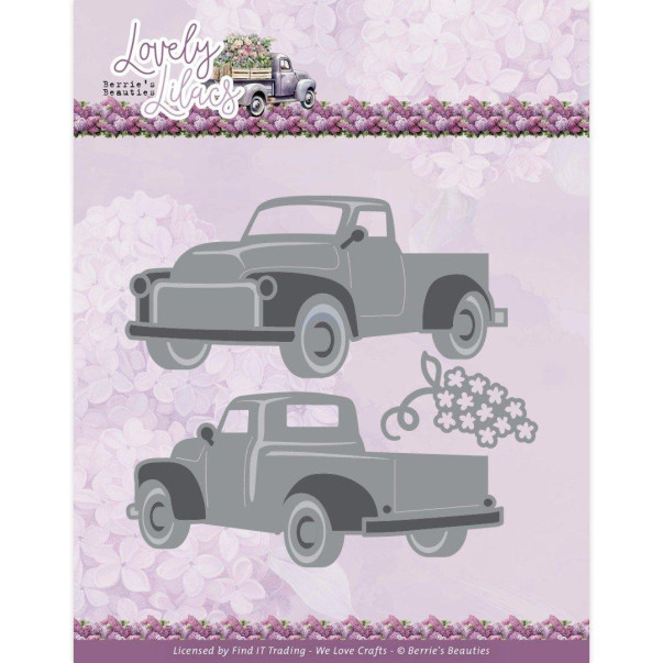 Rezalna šablona, Berries Beauties, Lovely Lilacs, Lovely Pick-up Truck