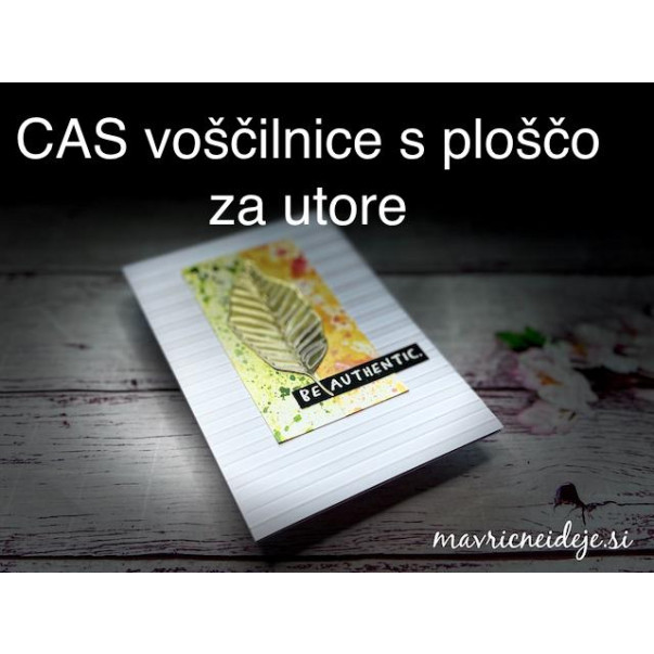 CAS voščilnice s ploščo za utore