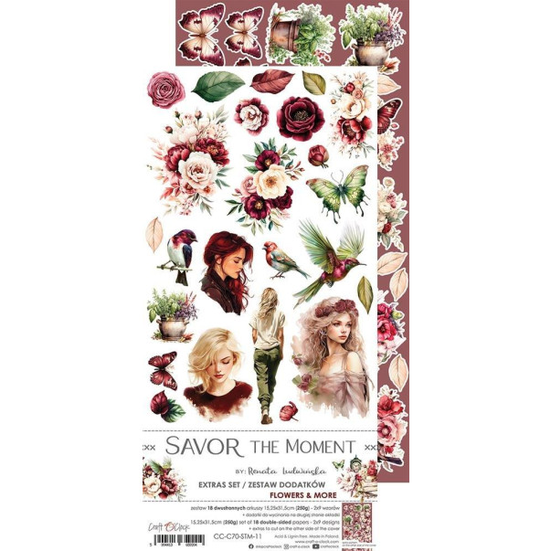 Papir, Savor the Moment, Flowers & More, izrezki
