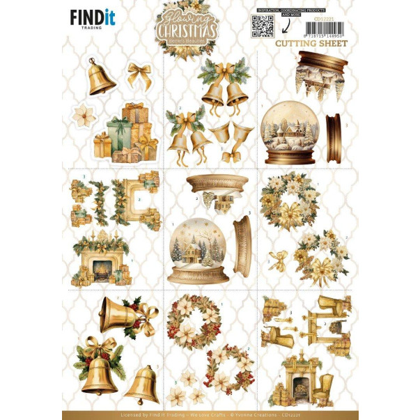 Decoupage papir, Berries Beauties, Glowing Christmas, Mini