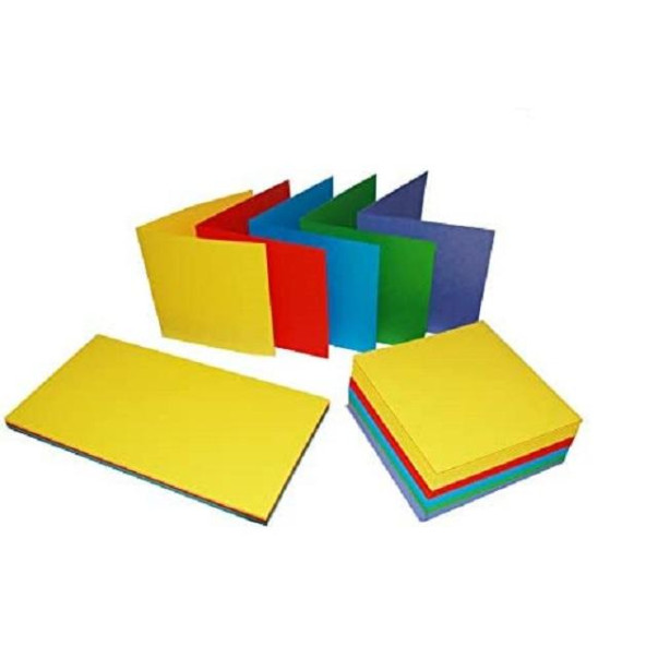 Set osnov in kuvert, 5" x 5", močne barve
