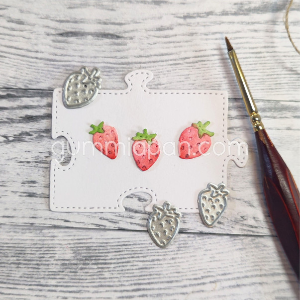 Rezalna šablona, Small Strawberries, male jagode